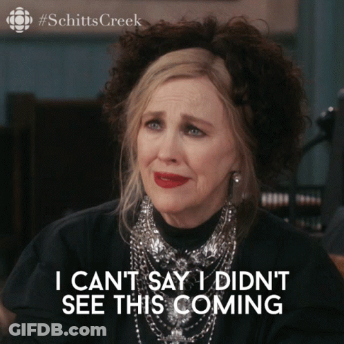 A Woman Says I Can 'T Say I Didn 'T See This Coming GIF