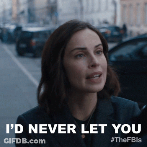 A Woman Says I 'D Never Let You In Front Of A Street GIF