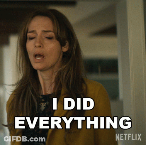A Woman Says I Did Everything In A Netflix Advertisement GIF