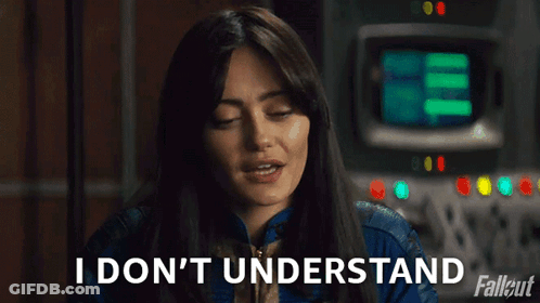 A Woman Says " I Don 'T Understand " In Front Of A Computer GIF