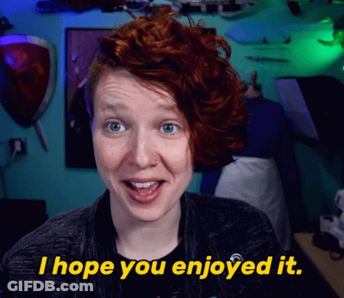 Woman Says I Hope You Enjoyed It In Yellow GIF