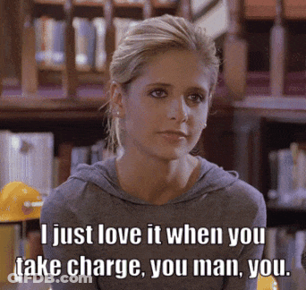 A Woman Says I Just Love It When You Take Charge GIF