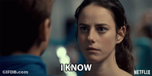 A Woman Says I Know In Front Of A Boy In A Netflix Ad GIF