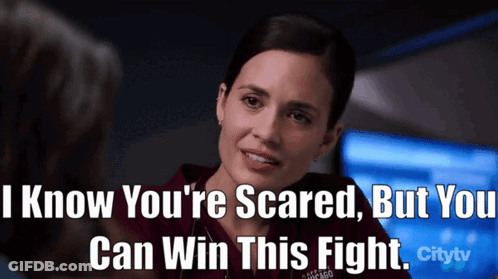 A Woman Says I Know You 'Re Scared But You Can Win This Fight Citytv GIF