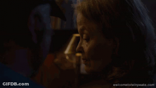 A Woman Says " I 'Ll Eat You " While Looking At A Man GIF