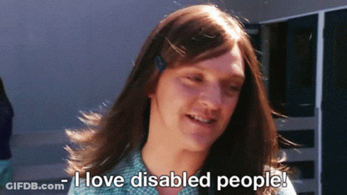 A Woman Says I Love Disabled People GIF