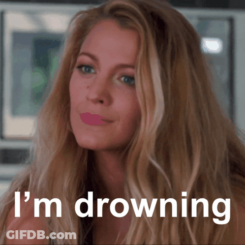 A Woman Says I 'M Drowning In Front Of A Microwave GIF