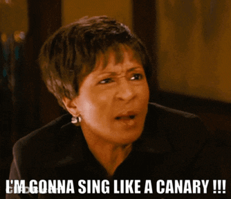 A Woman Says I 'M Gonna Sing Like A Canary !!! GIF