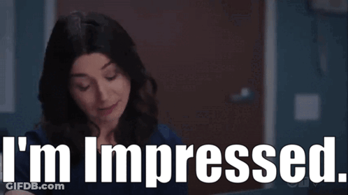 A Woman Says I 'M Impressed In Front Of Her GIF