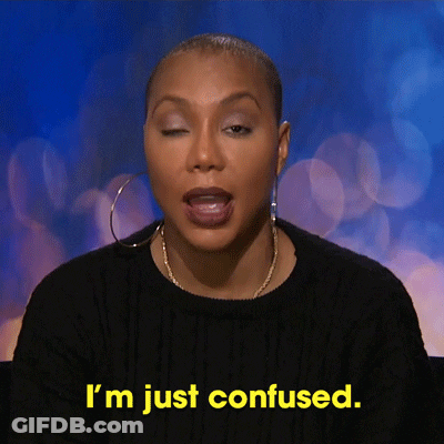 A Woman Says I 'M Just Confused In Yellow GIF