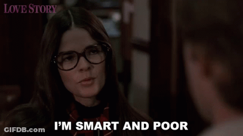A Woman Says I 'M Smart And Poor In Front Of A Man GIF