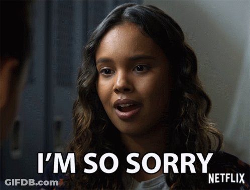 Woman Saying I'm Sorry In Front Of Man GIF