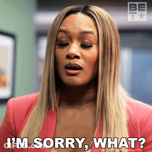 A Woman Says I 'M Sorry What GIF