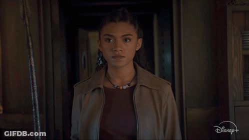 A Woman Says I 'M Talking To You Maggots In A Disney + Ad GIF