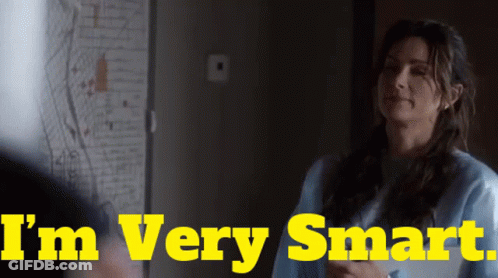 A Woman Says I 'M Very Smart In Yellow GIF
