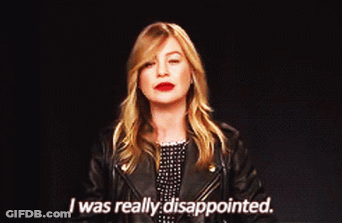 A Woman Says I Was Really Disappointed GIF