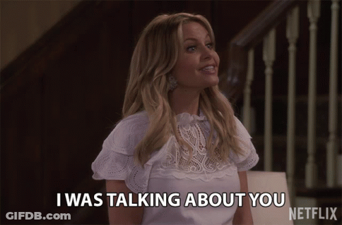 A Woman Says I Was Talking About You In A Netflix Advertisement GIF