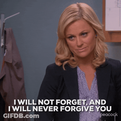 A Woman Says " I Will Not Forget " And " I Will Never Forgive You " GIF