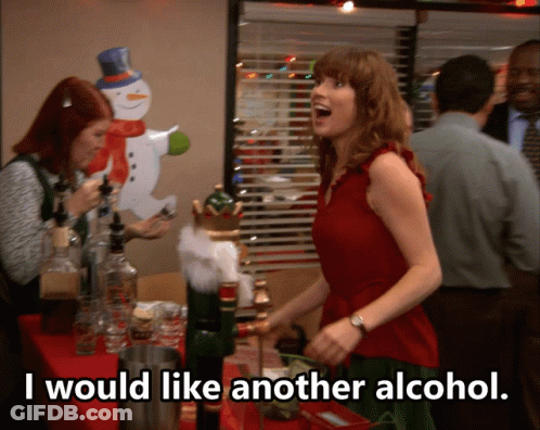 A Woman Says I Would Like Another Alcohol In A Crowded Room GIF