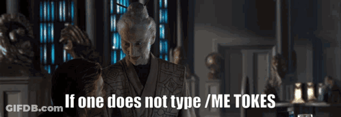 A Woman Says If One Does Not Type / Me Tokes In A Dark Room GIF