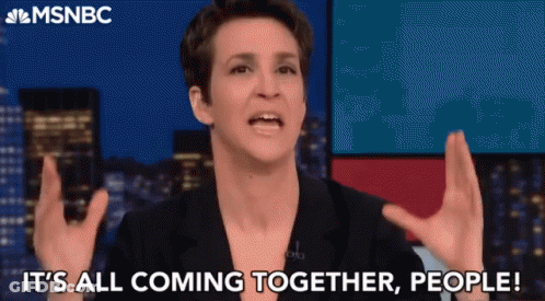 A Woman Says It 'S All Coming Together People In Front Of A Msnbc Logo GIF