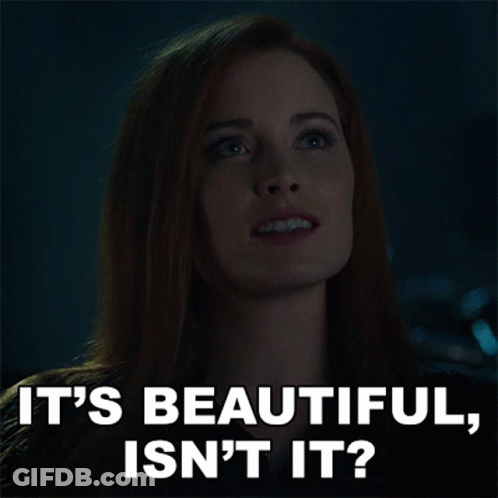 A Woman Says It 'S Beautiful Is N't It GIF