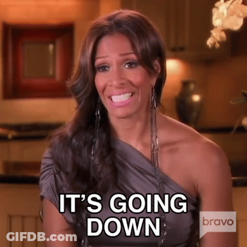 A Woman Says It 'S Going Down In A Bravo Ad GIF