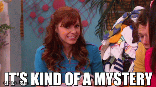 A Woman Says It 'S Kind Of A Mystery While Holding A Pile Of Socks GIF