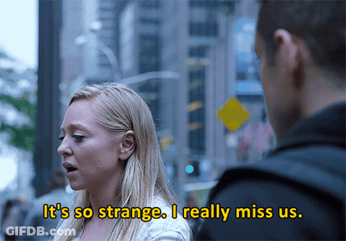 A Woman Says It 'S So Strange I Really Miss Us In Front Of A Man GIF