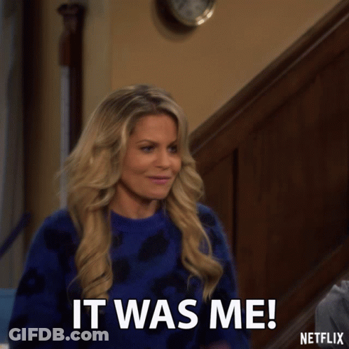 A Woman Says " It Was Me " In A Netflix Ad GIF