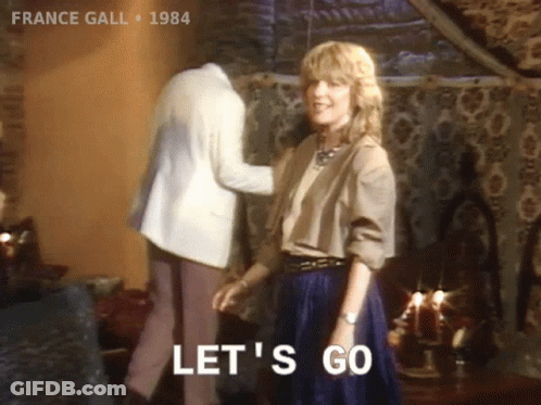 A Woman Says Let 'S Go In Front Of A Man GIF