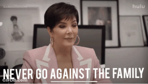 A Woman Says " Never Go Against The Family " In A Video GIF