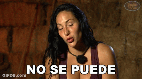 A Woman Says " No Se Puede " In Spanish GIF