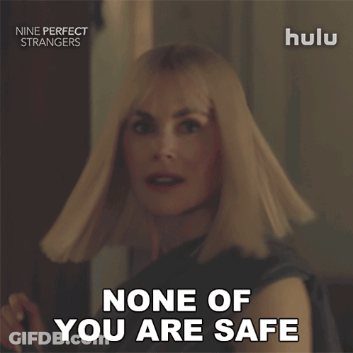 A Woman Says None Of You Are Safe GIF