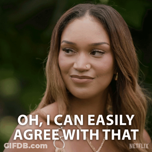 A Woman Says Oh I Can Easily Agree With That In A Netflix Ad GIF
