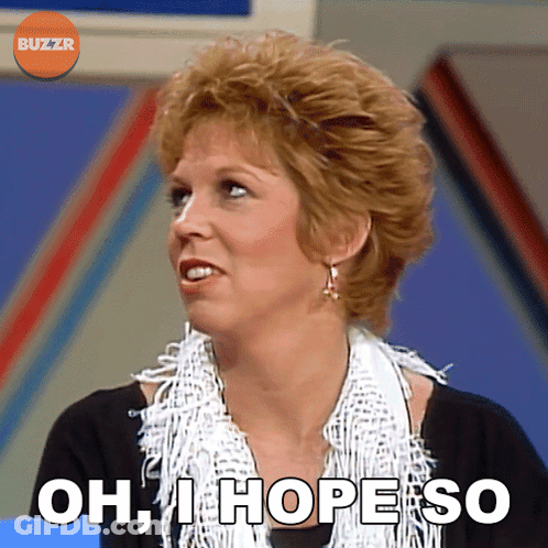 A Woman Says Oh I Hope So In A Buzzr Advertisement GIF