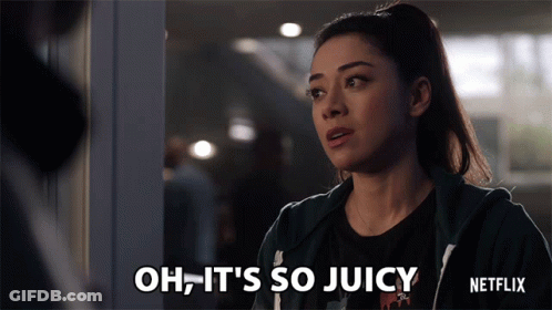 A Woman Says Oh It 'S So Juicy GIF