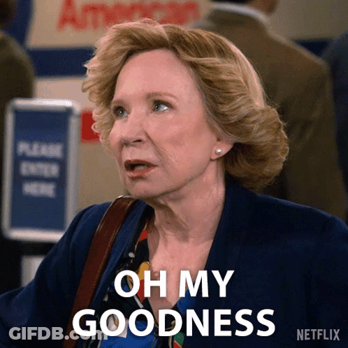 A Woman Says " Oh My Goodness " In A Netflix Ad GIF