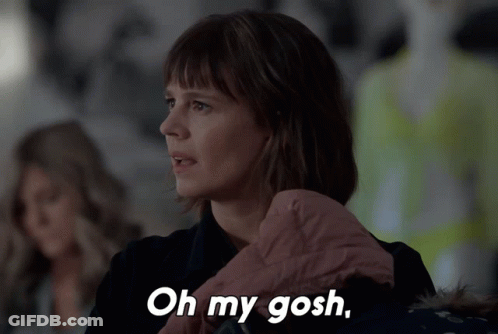 A Woman Says Oh My Gosh In Front Of Another Woman GIF
