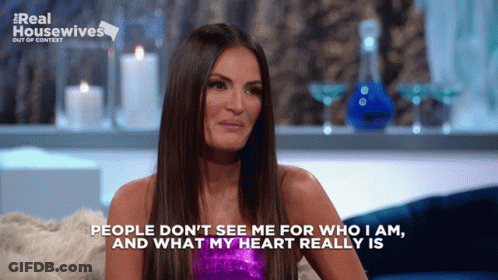 A Woman Says People Don 'T See Me For Who I Am GIF