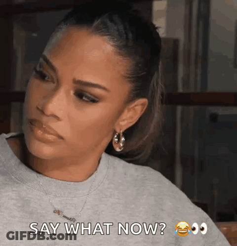 Woman Saying Say What Now With Smile GIF