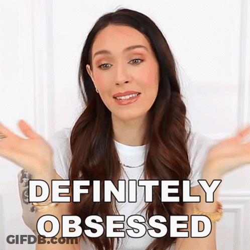 A Woman Says She Is Definitely Obsessed With Her Hands Outstretched GIF