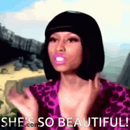 A Woman Says She 'S So Beautiful While Wearing A Leopard Print Shirt GIF