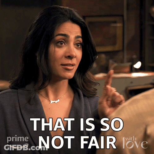 A Woman Says That Is So Not Fair On A Picture GIF
