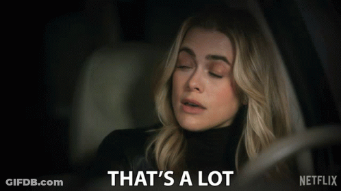 A Woman Says That 'S A Lot In A Netflix Ad GIF