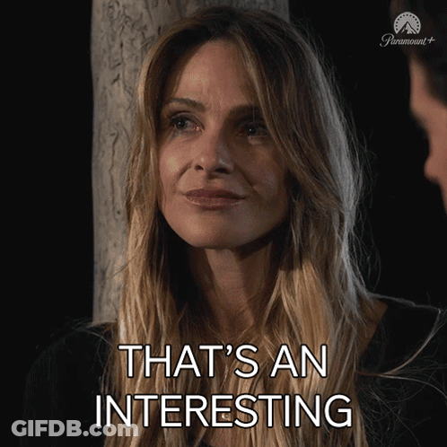 A Woman Says That 'S An Interesting In A Paramount + Ad GIF
