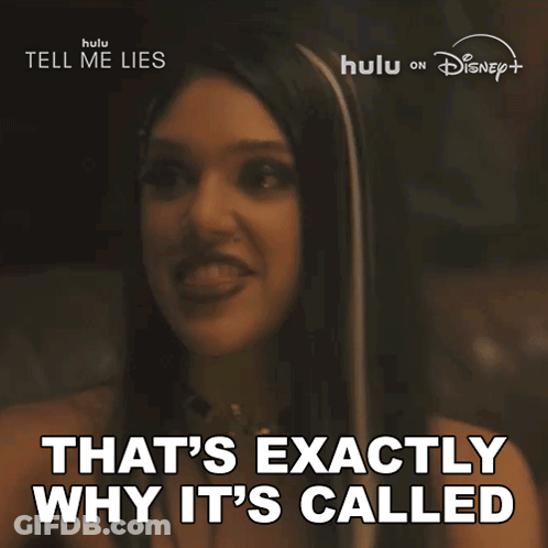 A Woman Says " That 'S Exactly Why It 'S Called " In A Disney Advertisement GIF