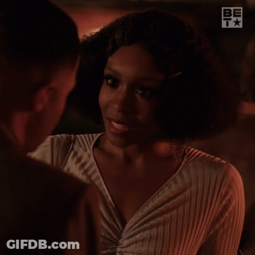 A Woman Says " That 'S Impossible " While Looking At A Man GIF