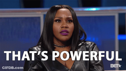 A Woman Says That 'S Powerful On A Bet Advertisement GIF