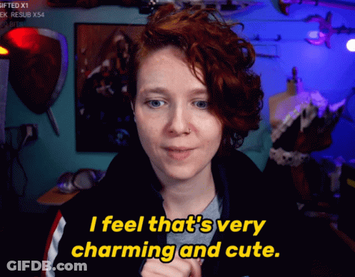 A Woman Says That She Feels That She Is Very Charming And Cute GIF